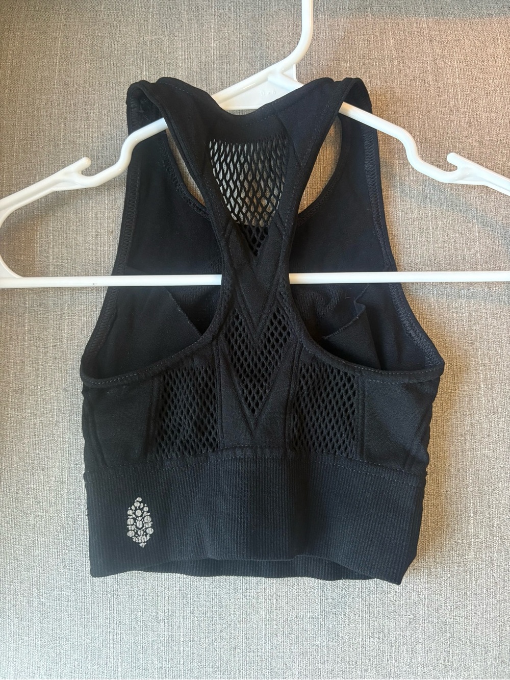 FP Movement "Running Through My Mind" Seamless Black Sports Tank - Size XS
